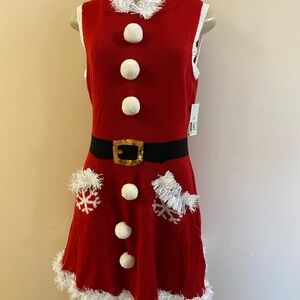 NWT No Boundaries Santa Mrs. Claus Dress Juniors Medium